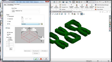 Using STL file in mastercam and Define stock At Rough Flowline.